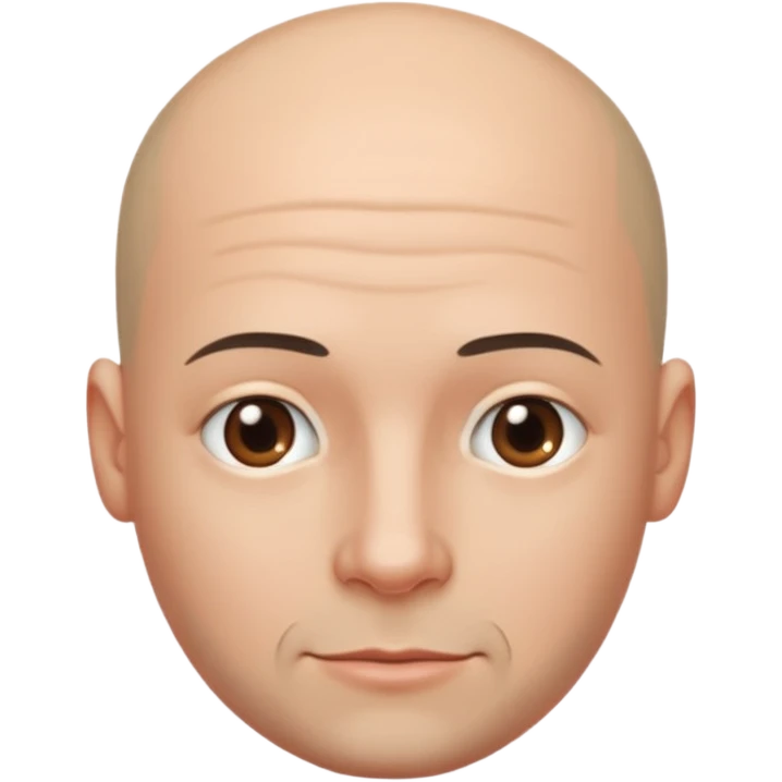 shaving bald head emoji