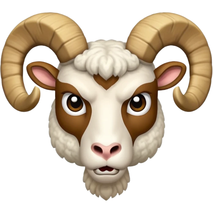 🐏 with angry face emoji
