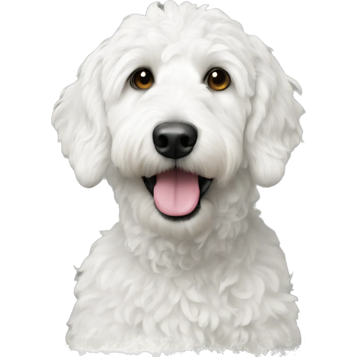 White labrodoodle emoji