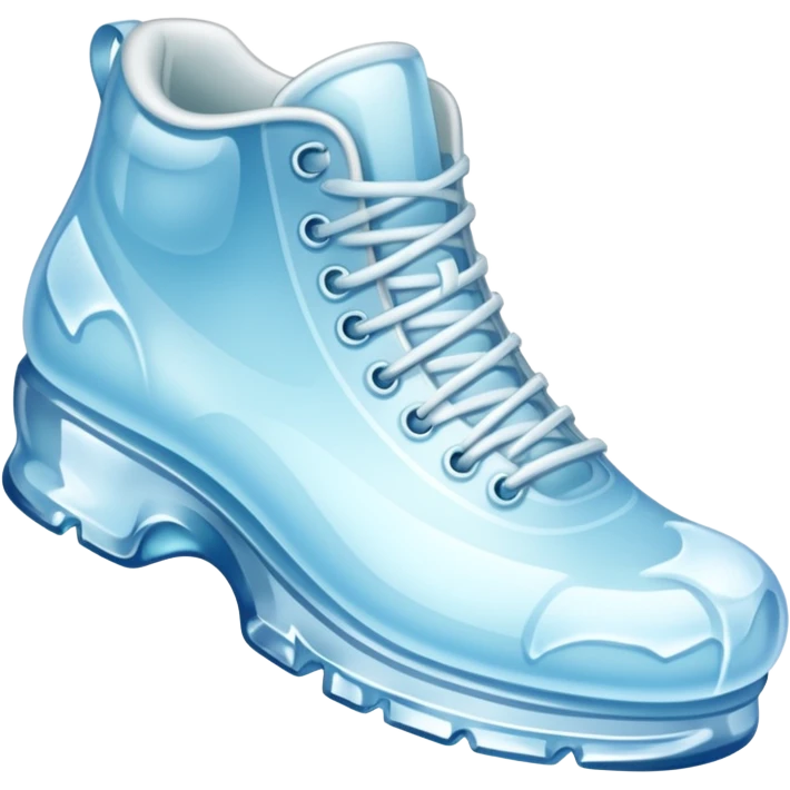 shoe made of ice emoji