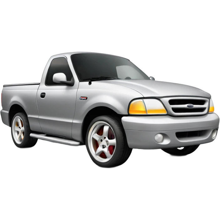 silver 2002 ford lightning svt lowered emoji
