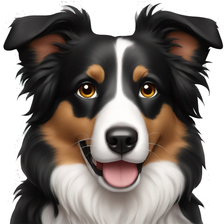 Cute border collie emoji