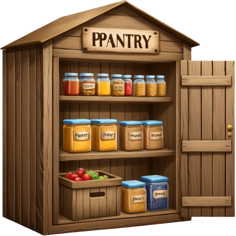 A food pantry with the words The Pantry written on it emoji