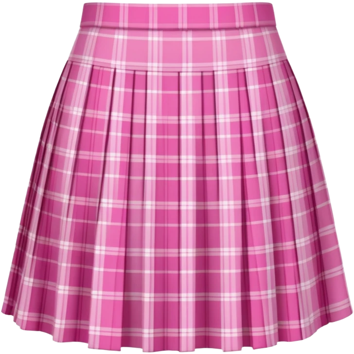 pink plaid mini skirt emoji