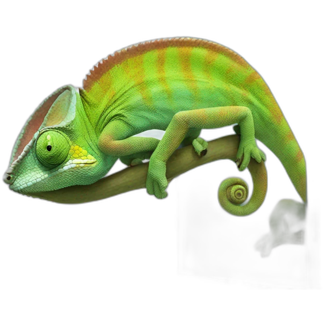 CHAMELEON IN A MIRROR emoji