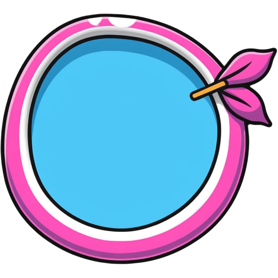 inflated swimming pool floaty emoji