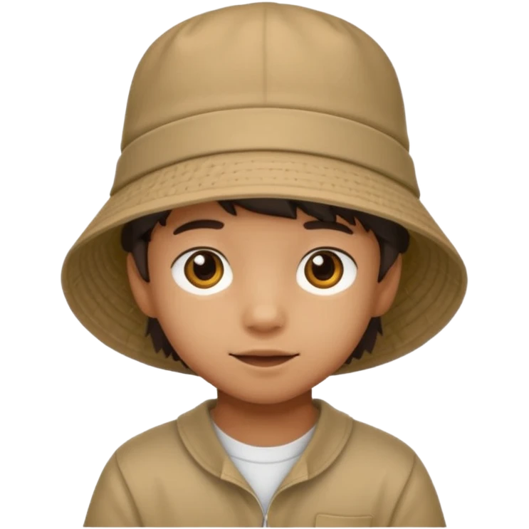 bucket hat kid emoji
