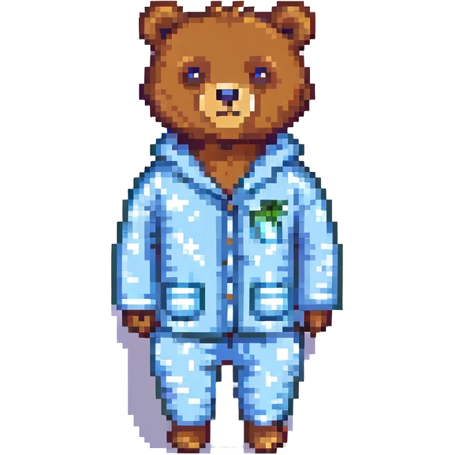 bear in pajamas emoji