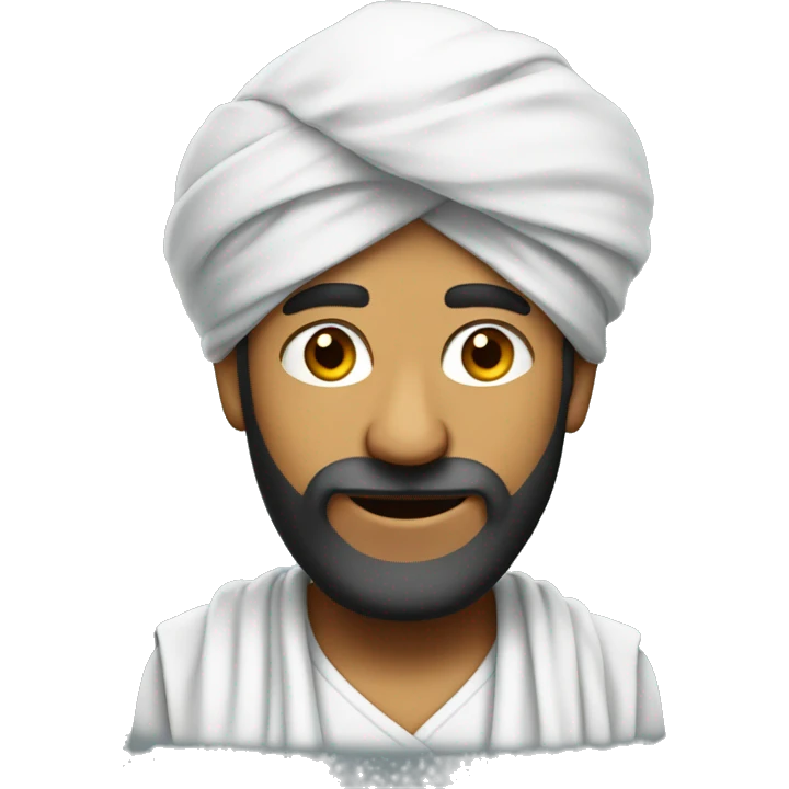 Punjabi man wearing turban with antenna coming out on top  emoji