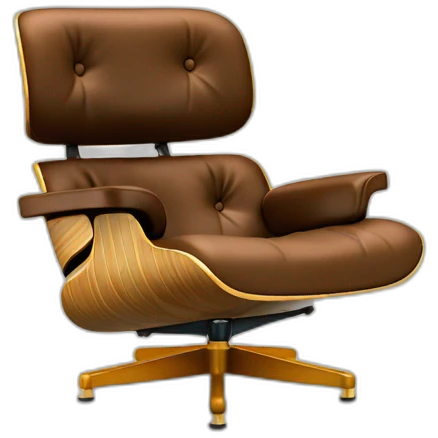 brown Eames loung chair emoji