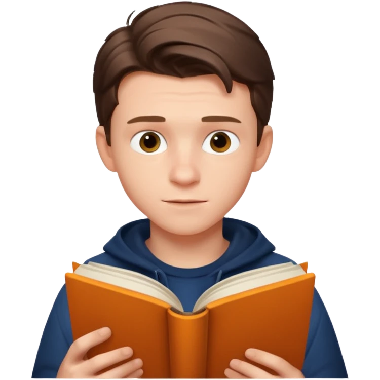 tom holland read book emoji