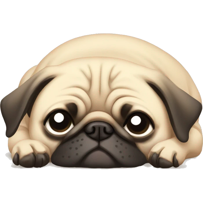 pug sleeping emoji