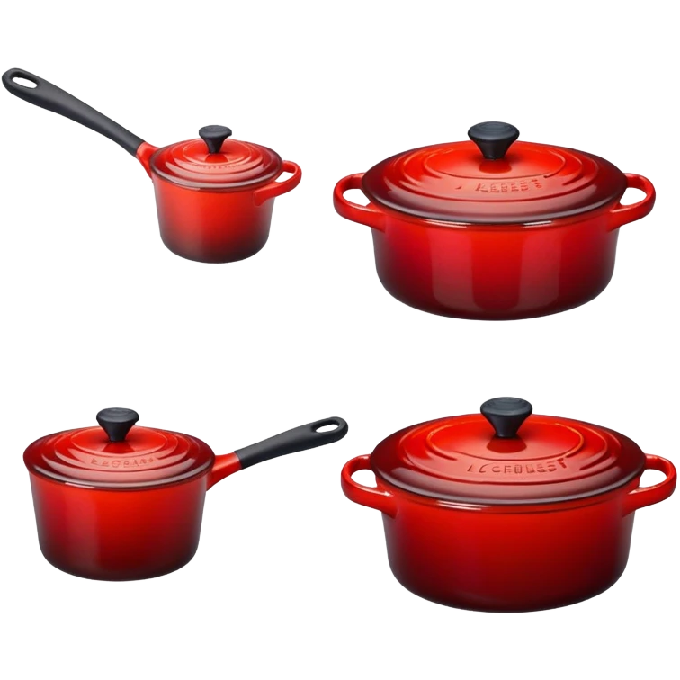 dark red le creuset emoji