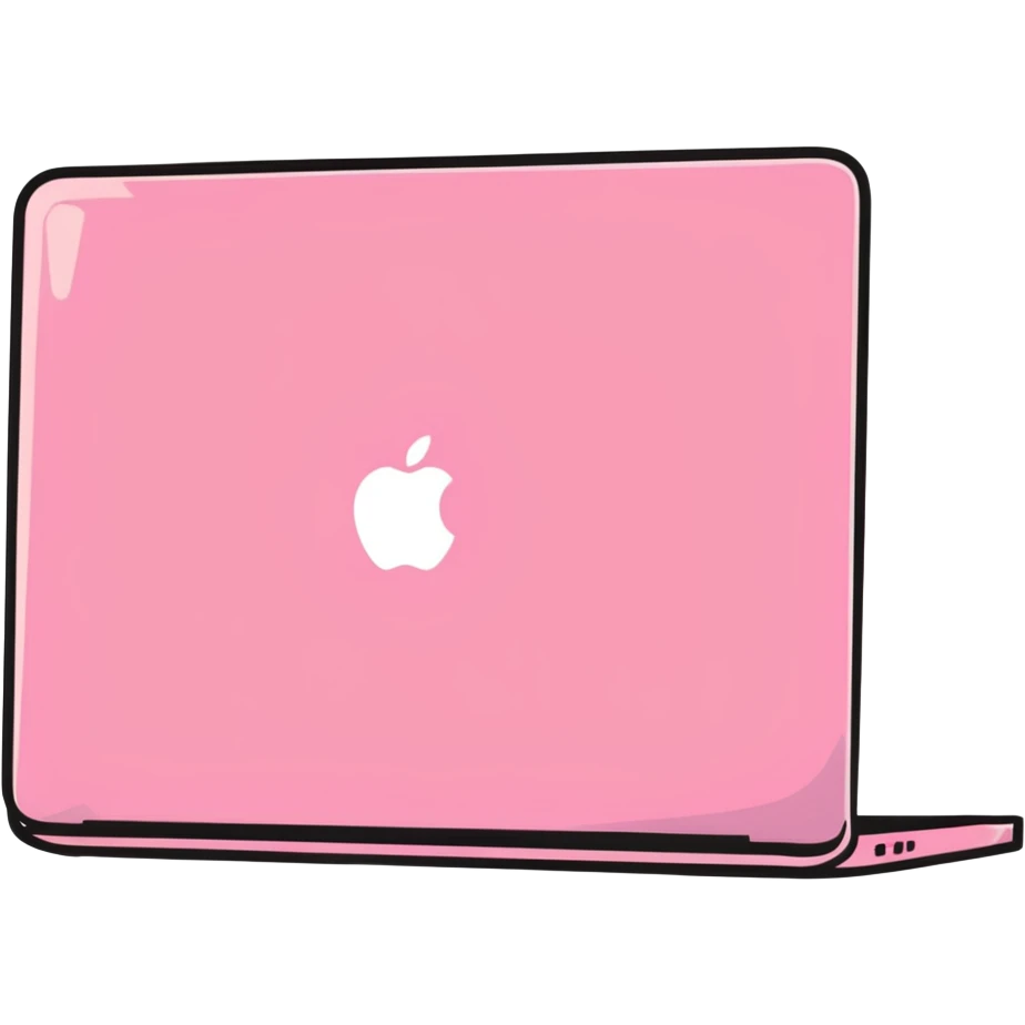 pink MacBook laptop emoji