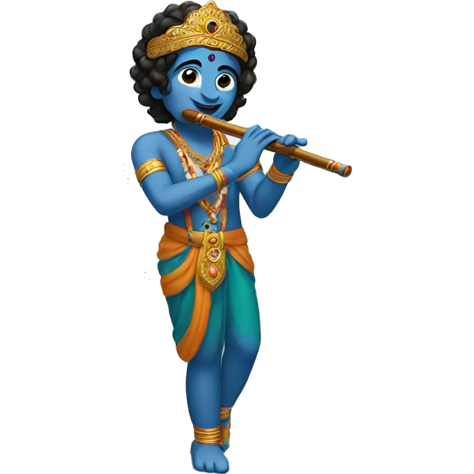  krishna flute emoji