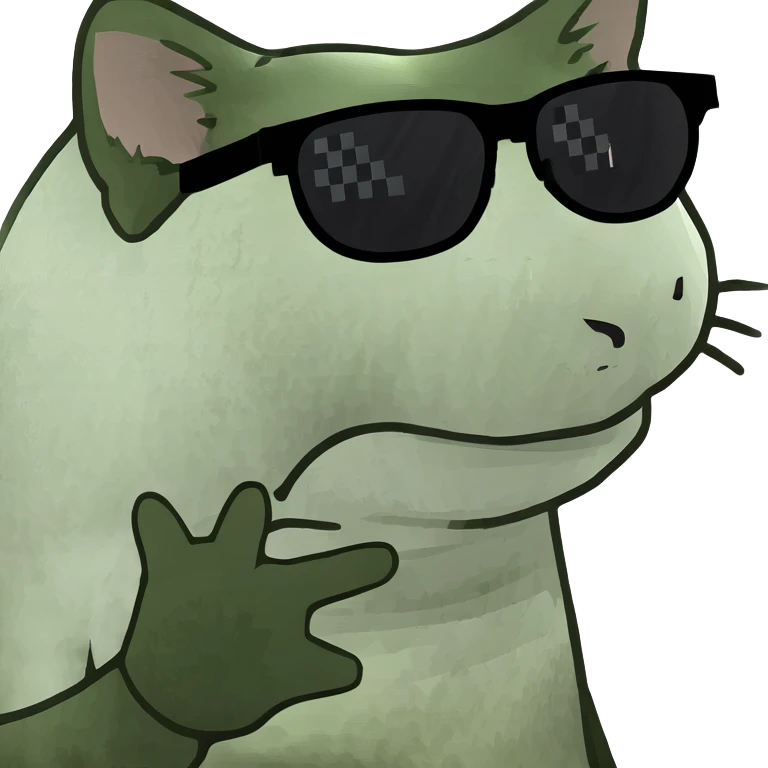 Cat with sunglasses emoji