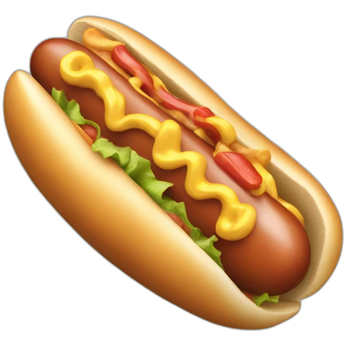 hotdog dorado emoji