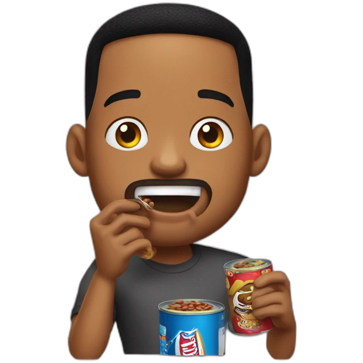 Will smith eating a can of beans emoji