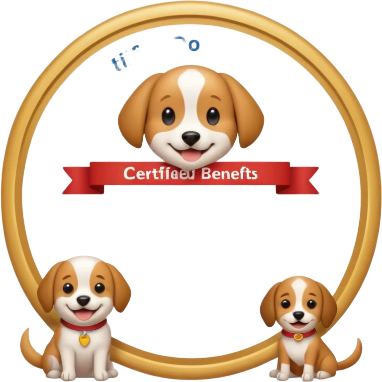 Certified Dog Owner Benefits, family, certificate, dod emoji