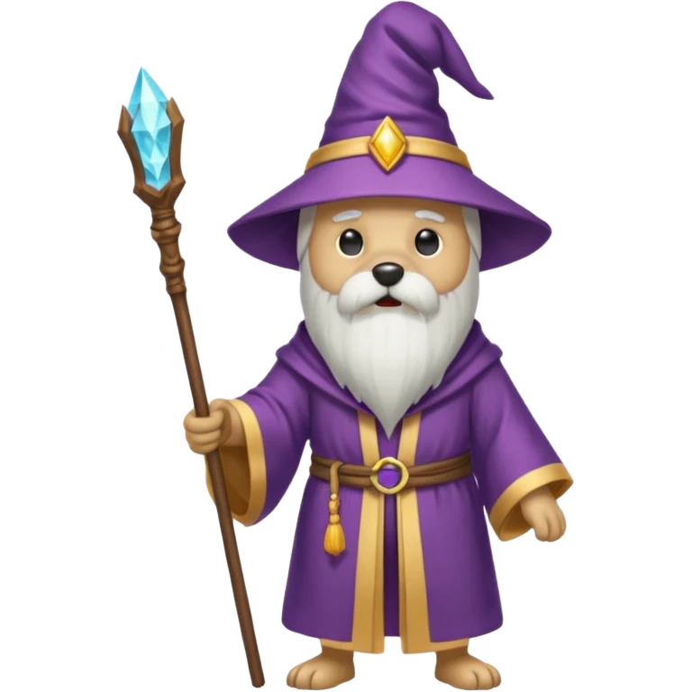 Dog wizard emoji