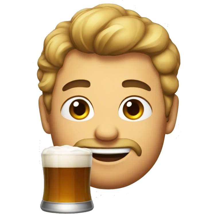 morgenshtern drinking beer emoji