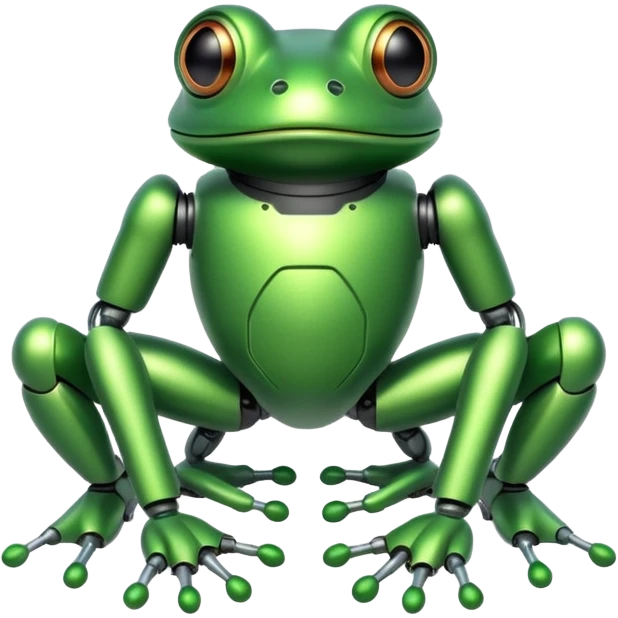 robotic frog emoji