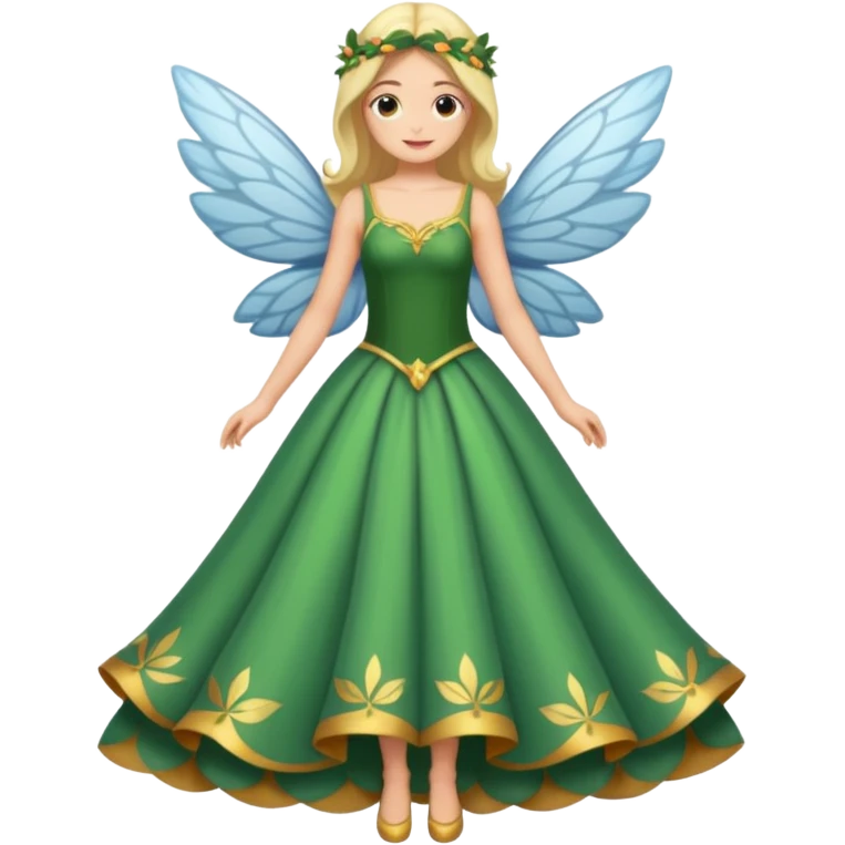 Una pradera con muchas setas y hadas emoji