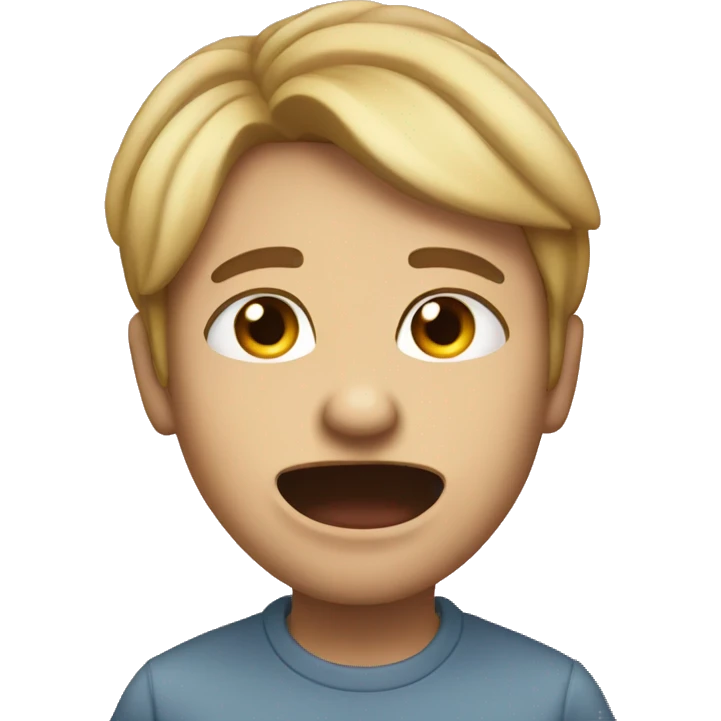 Person biting lip and squinting emoji
