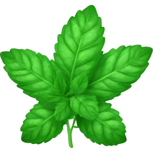 mint leaf emoji