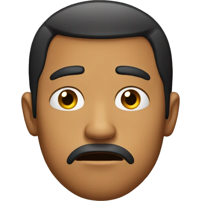 Really really really sad Hispanic man crying  emoji
