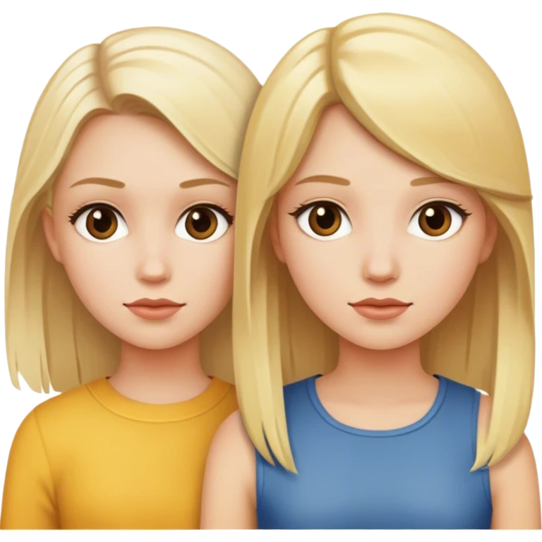 Two Girls blond emoji