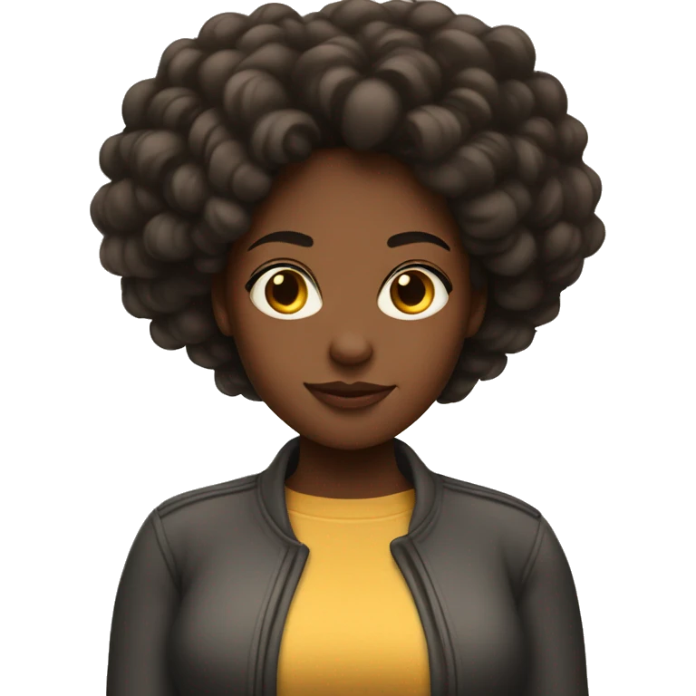 girl with big woman aura energy emoji