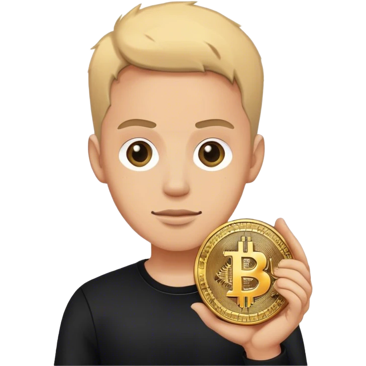 lego homme vêtement noir bitcoin emoji