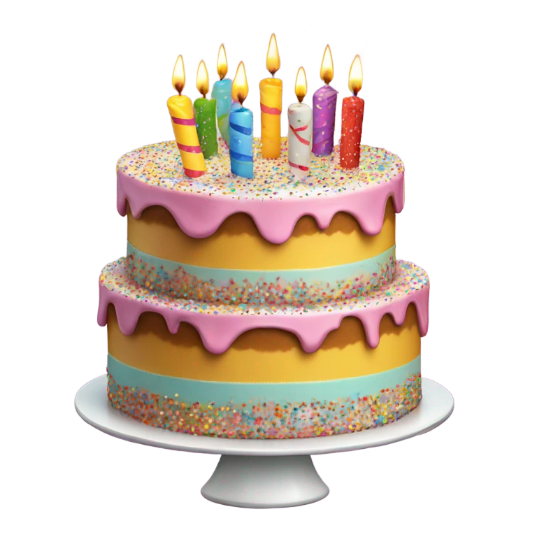 Birthday cake emoji
