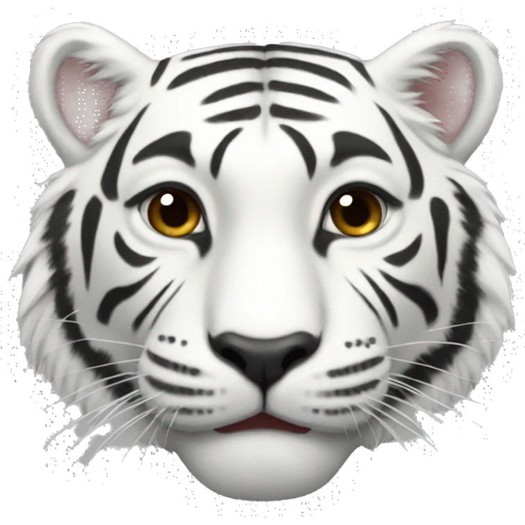 White tiger emoji
