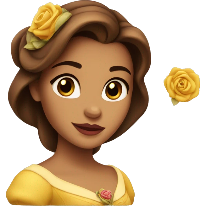 beauty and the beast belle emoji
