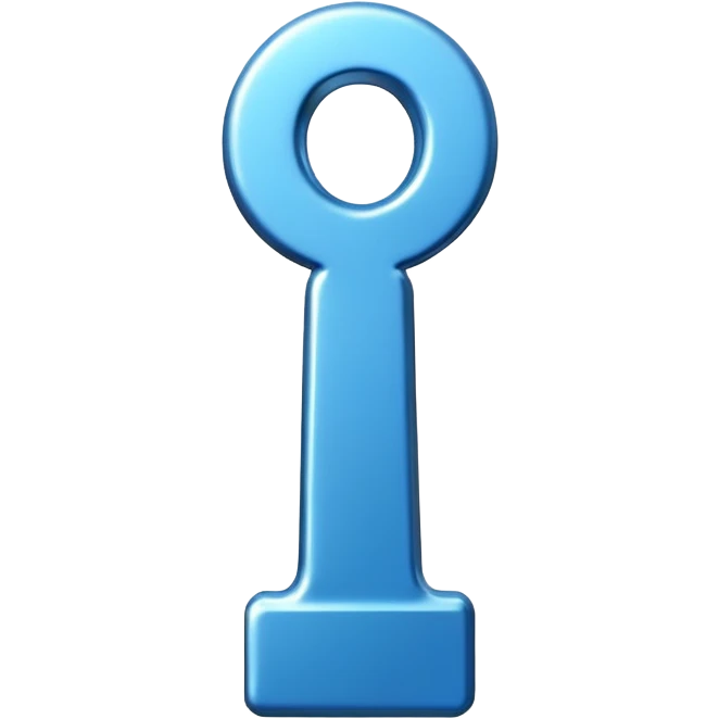 Blue Exclamation mark emoji