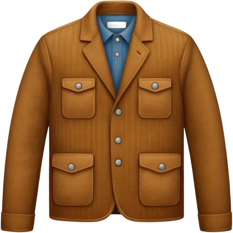 Corduroy patterned jacket with ridges emoji