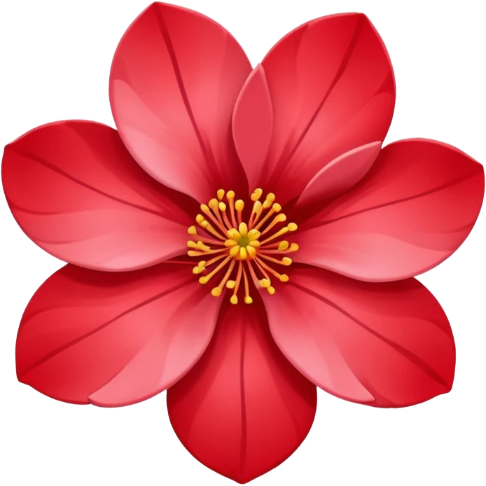 Red sakura emoji