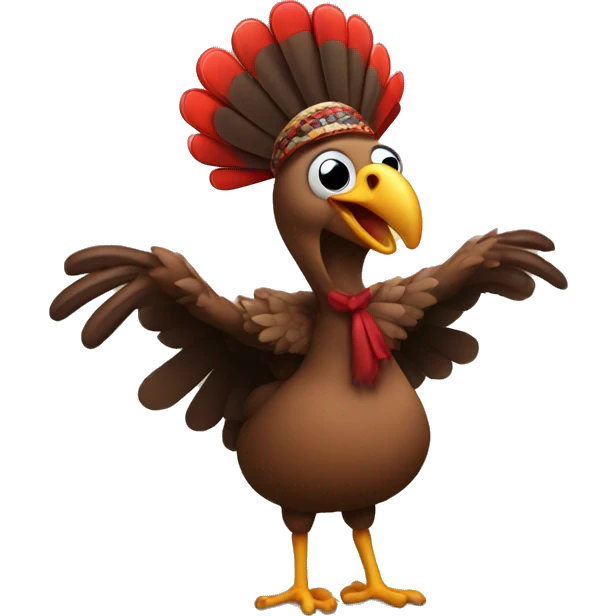 Turkey dance emoji