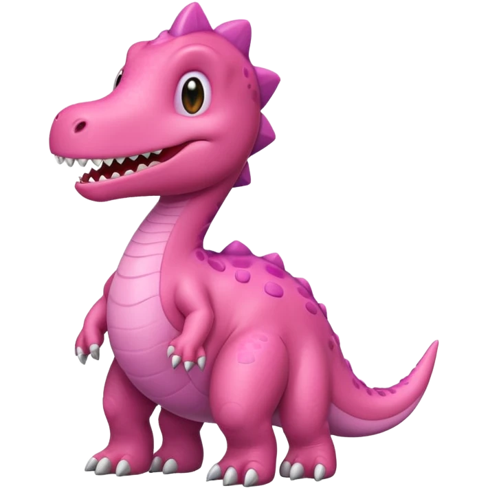 a pink dinosaur emoji