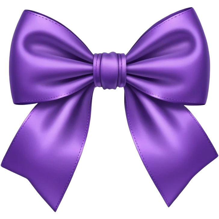 purple bow emoji