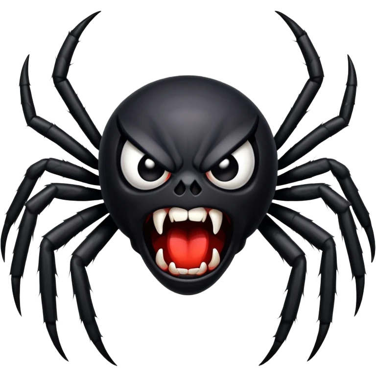 angry spider emoji