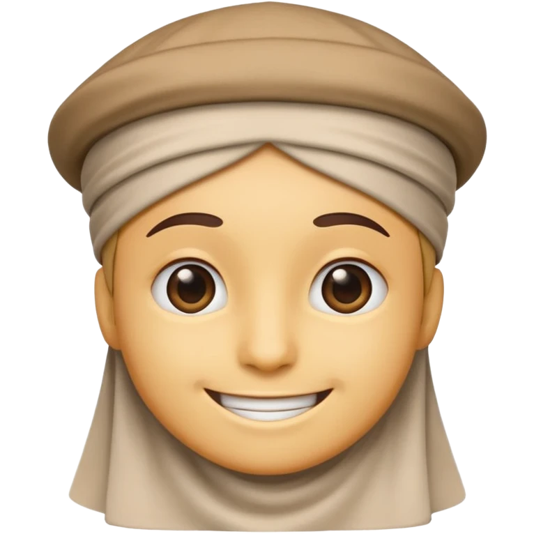 Emoji with Muslim cap emoji