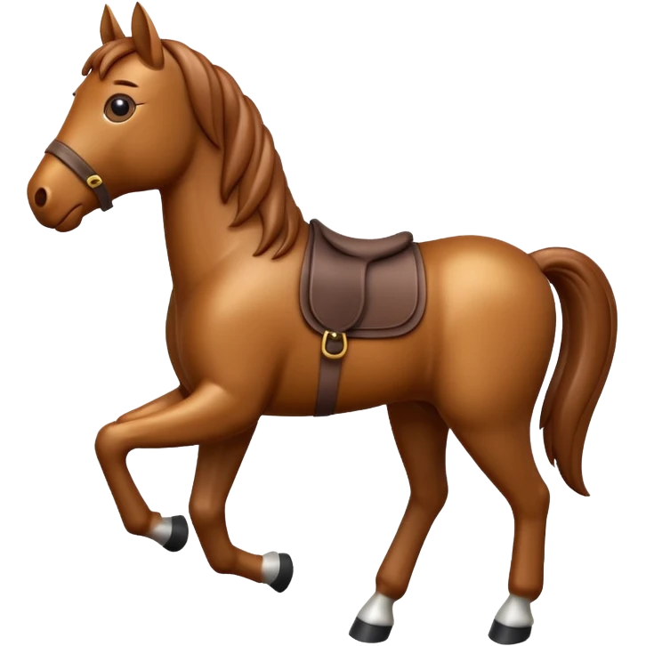 Horse standing 3D emoji emoji