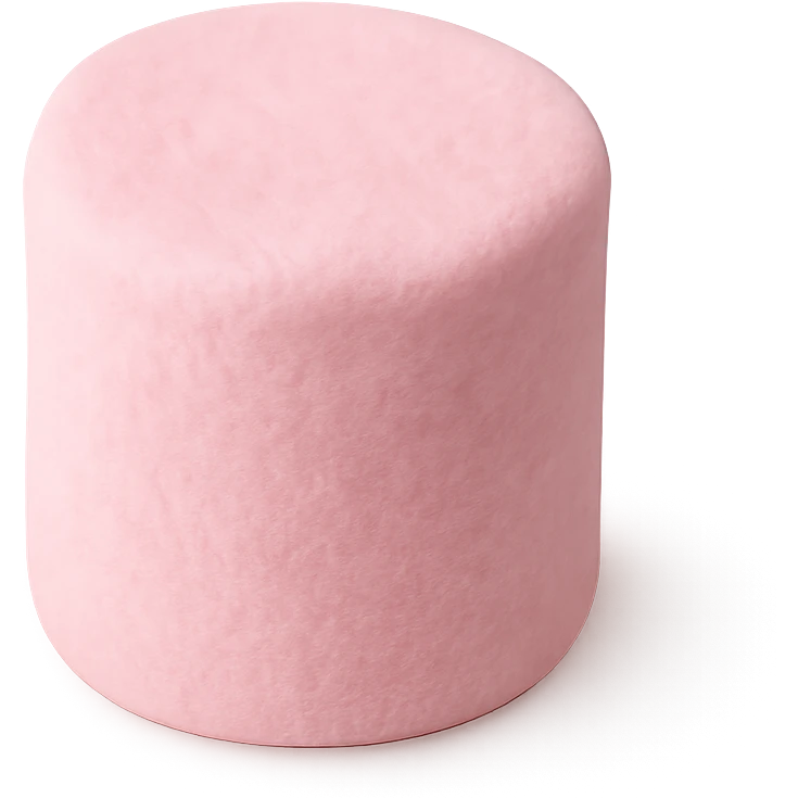 pink marshmallow, no background emoji