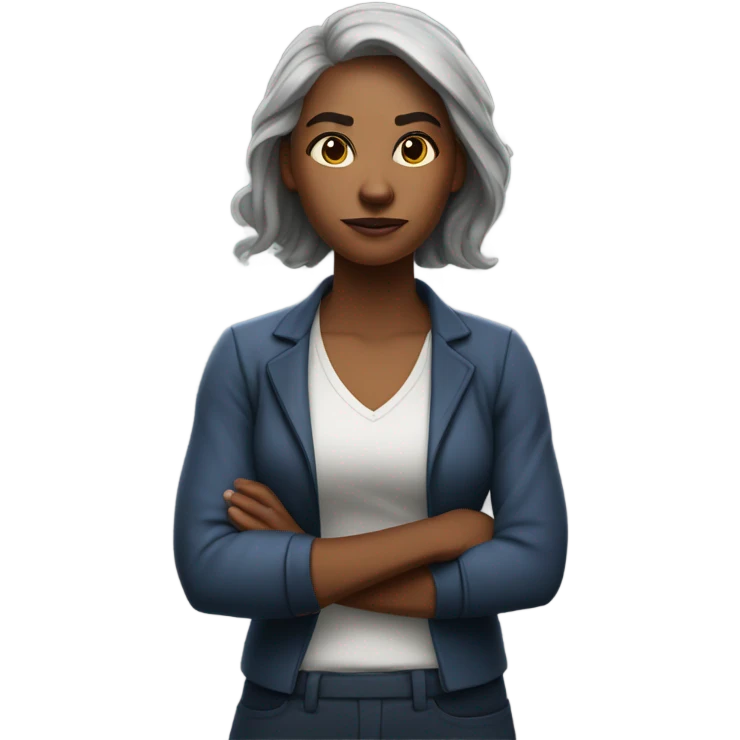 Evil female dance school teacher says no emoji