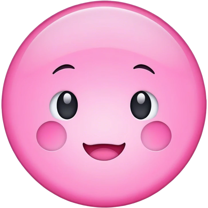 Pink circle plain emoji
