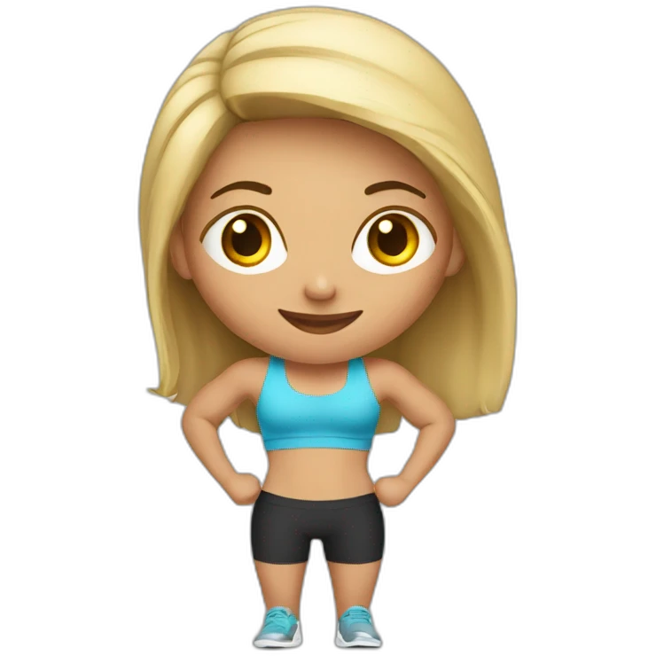 fitness girl emoji