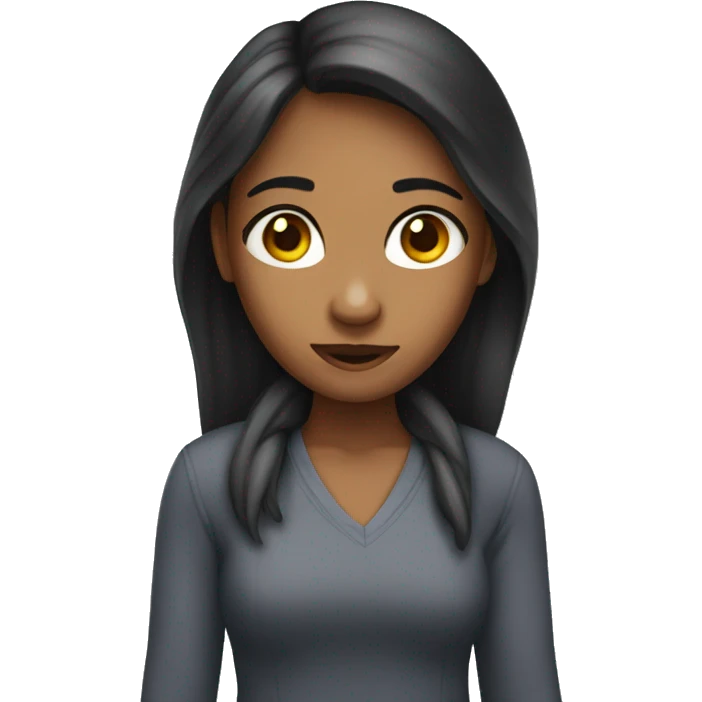A girl that is awkward emoji